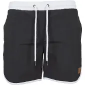 Urban Classics Zwemshorts zwart / wit
