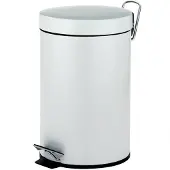 kela Monaco Pedaal Afvalemmer - 3 l - Wit -
