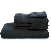 Woodynox Royal Touch badlaken 90x170 cm, zwart