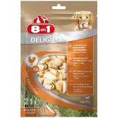 8In1 Delights Kauwknook - Hondensnacks - Kip 21x12 g 21 stuks Xsmall