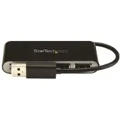 StarTech.com Compacte 4-poorts USB 2.0 hub zwart