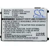 123accu Wasp 633808121235 / 633808510046 / 4006-0319 accu (900 mAh, huismerk)