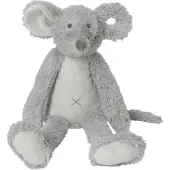 Happy horse Muis Mindy Knuffel 40cm - Grijs - Baby knuffel