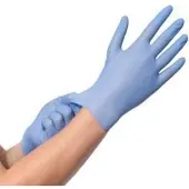 Cmt Onderzoekshandschoen nitriel poedervrij blauw L