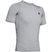 Under Armour Rush HG Compression SS - Heren Sportshirt - Verbeterd uithoudingsvermogen - Mod Gray