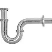 Plieger Buissifon - Met Muurbuis en Rozet - 5/4" - Chroom