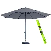Madison Parasol Rond Taupe Madison Timor incl Beschermhoes