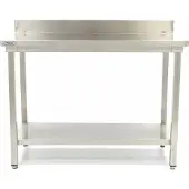 Maxima Roestvrijstalen Werktafel 'Deluxe' met achteropstand 1200 x 700 mm