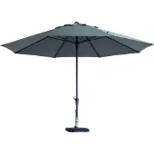 Madison Stokparasol Timor dia. 400 cm light grey zonwering
