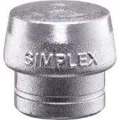 HALDER Kunststofhamerkop | hoofd-d. 60 mm | zacht metaal zilver hard | 1 stuk - 3209.060 3209.060