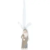 Clayre & Eef Hanger kerstman 2x2x6 cm