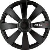 Autostyle 4-Delige Wieldoppenset RS-T 14-inch zwart