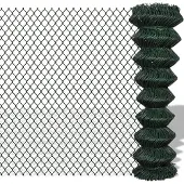 vidaXL Gaashek 1,5x15 m staal groen