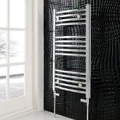 Eastbrook Wendover gebogen handdoekradiator 40x160cm 399W chroom