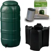 Harcostar Rainsaver Regenton 100 Liter Groen met Vulautomaat en Voet