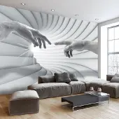 Karo-art Fotobehang - lichte aanraking