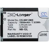 123accu Canon NB-12L / 9426B001 accu (3.6 V, 1900 mAh, huismerk)