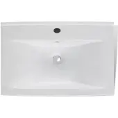 vidaXL Luxe wastafel, keramisch, rechthoekig, wit, met afvoergat, 60x46 cm