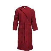 The One Towelling Badjas Burgundy Capuchon - L/XL