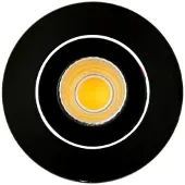 Groenovatie Inbouwspot LED 3W, Rond, Kantelbaar, Aluminium, Dimbaar, Zwart