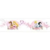 Decofun Princess behangrand Jewelled garden