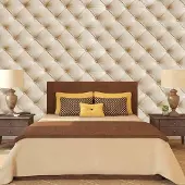 Karo-art Fotobehang - Slaapkamer - Beige