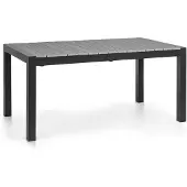 Blumfeldt Menorca Expand tuintafel 163 x 95 cm aluminium polywood antraciet
