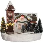 Luville - Christmas church battery operated