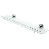 Eastbrook Genoa messing glazen planchet met rand chroom