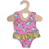 Heless Poppenkleding Eenhoorn Badpak Roze 28-35 Cm