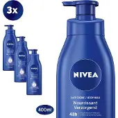 Nivea Verzorgende Body Milk met Pomp 3x400ml