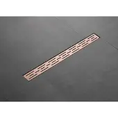 Saniclear Copper douchegoot 70x7cm geborsteld koper