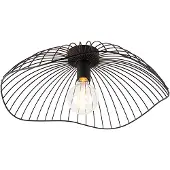 QAZQA Design plafondlamp zwart 50 cm - Pua