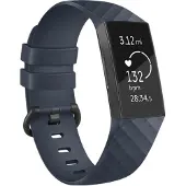 IMoshion Siliconen bandje voor de Fitbit Charge 3 / 4 - Donkerblauw