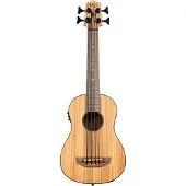 Kala U-Bass Zebrawood Fretted bas ukelele met gigbag