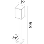 Franssen Black terrace lamp Lofoten