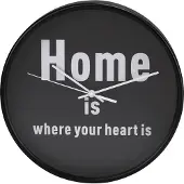Hama Wandklok PG-260 Design Home Is Where Your Heart Is Geluidsarm
