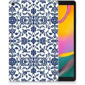 B2Ctelecom Samsung Galaxy Tab A 10.1 (2019) Siliconen Hoesje Flower Blue