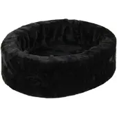 Petcomfort hondenmand bont zwart (74X65X20 CM)