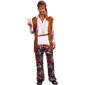Vegaoo Hippie kostuum voor mannen - Verkleedkleding - XL
