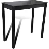 vidaXL Bartafel 115x55x107 cm MDF zwart