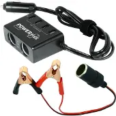 Powerplus uitgangskit 12 24V Azor 8,8 x 5,8 x 3,5 cm zwart