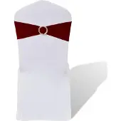 vidaXL Decoratief stoellint met een diamant 25 stuks (wijnrood)