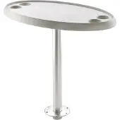 VETUS Oval Table 68 Cm Zilver 76 x 45 cm