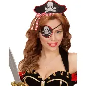Widmann Mini piratenhoedje met ooglapje