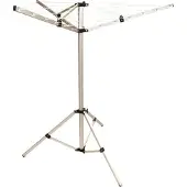 Highlander waslijn opvouwbaar 143 cm aluminium zilver