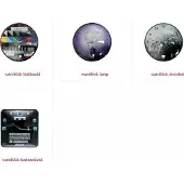 CMP wandklok applicatie discobal - lamp - testbeeld - toetsenbord