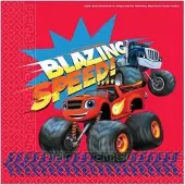 Nickelodeon servetten Blaze 20 stuks 33 cm rood