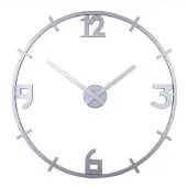 Nextime klok Louis kunstof 80 cm zilver