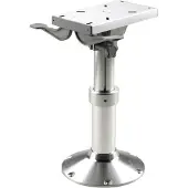 VETUS Sliding Gas Adjustable Seat Foot Zilver 50-60 cm
